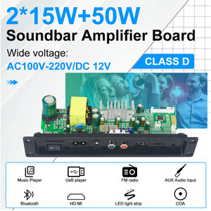 वीरे 2*15w + 50w सुपर बेस साउंड सिस्टम एम्पलीफायर बोर्ड <span class=keywords><strong>2.1</strong></span> चैनल होम ऑडियो टीवी साउंडबार ध्वनि सिस्टम ब्लूटूथ - Product Image 2