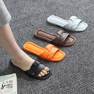 Fashionable <b>Summer</b> New Design Casual Flat Beachwear Over-<b>the</b>-knee Soft-soled Daily Women Sandals and <b>slippers</b> Durable Wholesale - Product Image 1