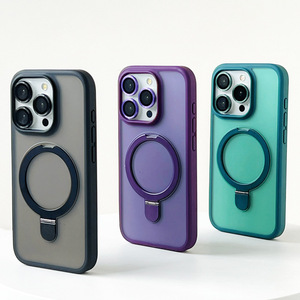 เคสสำหรับ iPhone 18 Pro Max, 17/16 พร้อมขาตั้ง, แบบด้านแม่เหล็กสำหรับ iPhone 15/14 ป้องกันการกระแทก - Product Image 3