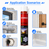 OEM ODM Fórmula Personalizada A25 500ml CHUANG MEI SHI Sellador de Poliuretano Resistente al Encogimiento para Puertas y Ventanas de Alta Gama