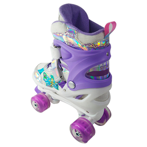 <span class=keywords><strong>Patines</strong></span> <span class=keywords><strong>de</strong></span> <span class=keywords><strong>Ruedas</strong></span> Recreativos Color Arcoíris Morado para Niñas, Botas <span class=keywords><strong>de</strong></span> Patinaje - Product Image 4