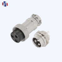 Connecteur circulaire mâle-femelle GX12 à 3 broches sans soudure pour aviation, prise de connexion de signal industrielle