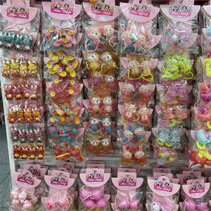 Set di Mylulu 12 pezzi per bambini con anello in gomma e corda per capelli per bambine con fiori di animali - Product Image 2