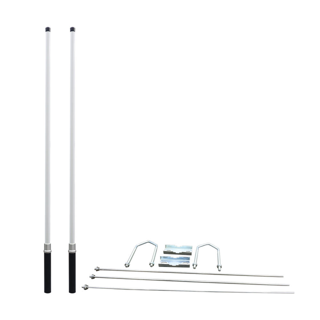 VHF Marine Antenna 136-174MHz Outdoor Fiberglass Base Station Antenna for Professional Wireless Aviation Maritime Communication