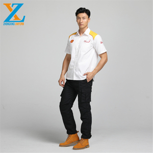 Quần áo nam công sở ngắn tay áo sơ mi vỏ mùa hè bảo hộ lao động nhân viên làm việc đồng phục - Product Image 4