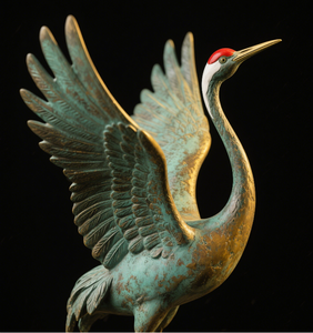 Personalizado Modern Bronze esculturas estátuas de cobre fundido para a decoração do jardim ao ar livre Caracterizando o animal e o pássaro Fontes do jardim - Product Image 4