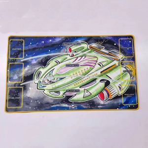 Tigerwings usine Offre Spéciale nouveau Oem vert jouant feutre Poker carte à collectionner tapis de jeu en daim jeu de cartes tapis de jeu personnalisé - Product Image 2