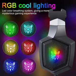 Muestra Gratuita de Auriculares para Juegos <span class=keywords><strong>ONIKUMA</strong></span> K8 con Cubierta Hexagonal Plateada, Luz RGB, Cancelación de Ruido y USB - Product Image 4