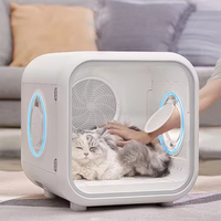 Boîte de séchage automatique intelligente pour animaux de compagnie, petit sécheur pour chiens et chats, pièce de séchage pour animaux de compagnie, température constante, alimentation en air complète en forme de U, nid pour animaux de compagnie 62L