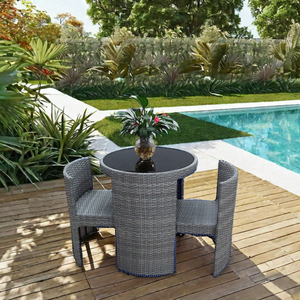 Hiện Đại Đơn Giản Đôi Ghế Độc Đáo Vườn Đặt Đồ Nội Thất Ngoài Trời Mây Vườn Ghế Đặt Bàn Cà Phê Đặt Cho Cà Phê Cửa Hàng - Product Image 5