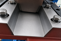 Machine de pliage hydraulique pour tôles de portes coupe-feu avec fonction de pliage vers le haut/vers le bas