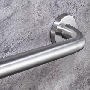 Barra de apoyo de acero inoxidable para baño, barra de seguridad accesible para personas mayores, para uso en inodoros y bañeras - Product Image 4