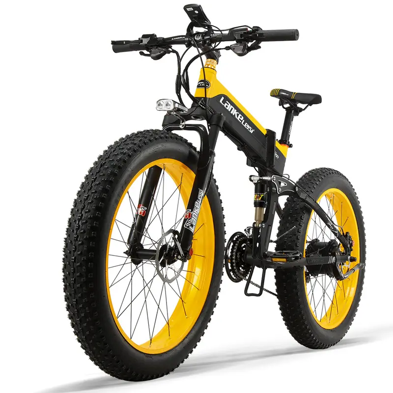 LANKELEISI XF4000, велосипед с толстыми шинами, 48 В, 16 А · ч, горный велосипед, 7 скоростей, Передняя Ступица, литиевая батарея, алюминиевый сплав, 1000 Вт, 26 дюймов