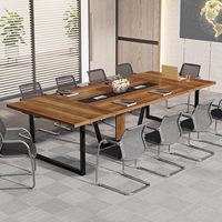 Ensemble de table et chaises de réunion extensible en bois haut de gamme moderne, mobilier de bureau convertible, postes de travail, salles de réunion scolaires