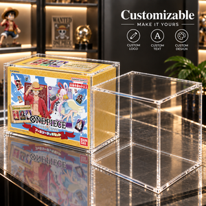 Estuche de exhibición magnético de acrílico personalizable para el juego de cartas One Piece EB-01 Memorial Collection, caja transparente impermeable y a prueba de polvo - Product Image 3