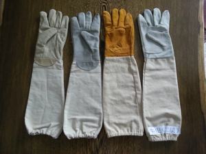 Gelbe Bienen handschuhe Schaffell Bienen handschuhe Sicherheits leder Schafs haut Imkerei Sicherheits handschuhe - Product Image 5