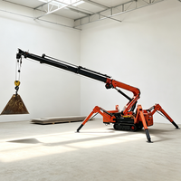 Grue araignée compacte mobile CE EPA Euro 5 à chenilles avec flèche télescopique hydraulique articulée – Prix