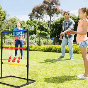 Outdoor Kids Play Toss Spiel Bunte Golf Leiter Ball Kunststoff Kinder Sportspiele Catch Ball Travel Trage tasche
