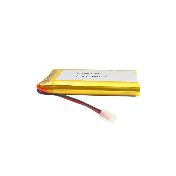 3.7V Hoge Capaciteit Batterij Lp903759 2200Mah Oplaadbare Li Polymeer Batterijen Voor Brand Lamp