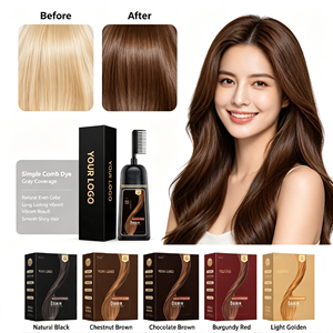 ChuYan Private Label Permanent Hair Dye <b>Shampoo</b> with Comb Applicator Ammonia Free Natural Herbal Color Wholesale - Product Image 1