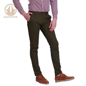 de alta calidad de 5 básico bolsillo superior de la marca relajado Chino ajustado de algodón Hombre de trabajo de pantalón - Product Image 3