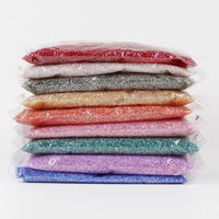 450g de Virutas de Vidrio Iridiscentes AB de 1-4mm, Grava de Cristal Irregular a Granel para Arte de Uñas, Resina, Joyería, Manualidades DIY, Decoración de Bodas