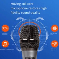 Mikrofon Nirkabel Mobile Harga Terjangkau Radio Karaoke Mikrofon Genggam Tunggal Dinamis UHF Nirkabel Perekam Satu Mikrofon