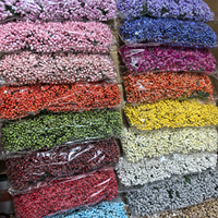En gros, Pétales de fleurs artificielles en gypse multicolores, double tête, pour bricolage, noyaux de fleurs faits main pour mariage