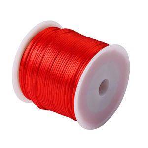 <span class=keywords><strong>Cordon</strong></span> en nylon teinté de 1,5 mm, 50 m/rouleau, pour bracelets DIY, pompons, perles, nœuds chinois, macramé, fabrication de bijoux, sacs, vêtements, chaussures - Product Image 6