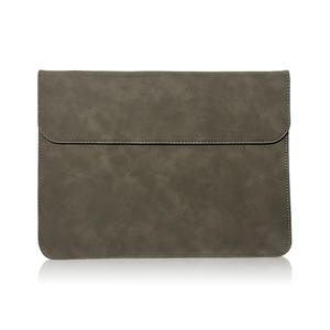 Wholesale Custom Logo Women Men PU Leather Laptop Protective <strong>Case</strong> for <strong>Macbook</strong> Air/Pro Portable Business Briefcase Laptop <strong>Bag</strong> - Product Image 4