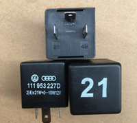 Relais clignotant OE 111953227D N°21 12V pour clignotants VW Audi Volkswagen, relais d'avertissement de danger automobile