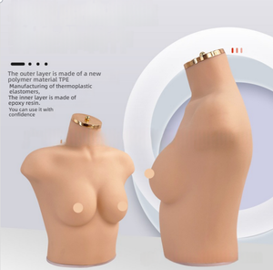 Реалистичная силиконовая модель женского торса, манекен, модель бюстгальтера для медицинских наук, подходит для размеров 75B/C - Product Image 5