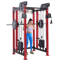 Rack de musculation commercial multifonctionnel avec machine à câbles croisés, fabrication OEM, équipement de musculation robuste pour salle de sport