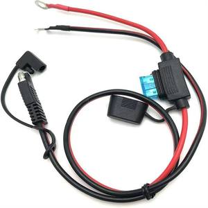 批发5米Waterpoof SAE 2pin至o形环端子线束电缆，带15A保护保险丝，用于汽车摩托车充电 - Product Image 2