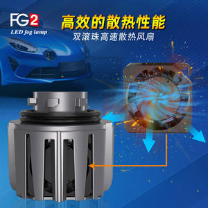 <span class=keywords><strong>2023</strong></span> de alta potencia FG1 FG2 L1B de doble color 3000K 6500K 2500LM ventilador coche LED Bombilla antiniebla LED para <span class=keywords><strong>Toyota</strong></span> - Product Image 3