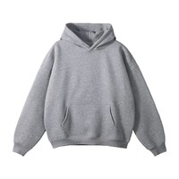 Sweat à capuche sans fil de marque américaine tendance, style streetwear, ODM, automne-hiver, écologique, anti-boulochage, doublé polaire, épaissi