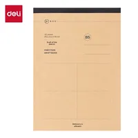 Deli WB540 Spiral Draft Notebook Blank Partition iertes Mathematik berechnungs papier mit Augenschutz für das Zeichnen von Schülern