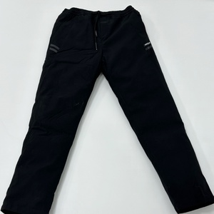 กางเกงถักผ้าสแปนเด็กซ์ลำลองสำหรับผู้ชายกางเกงเอวยางยืดกันลมสามารถถอดโลโก้ได้แบบตรงมีลวดลายกลางแจ้ง - Product Image 1