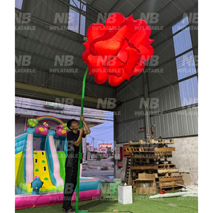 Large Interactive Inflatable Flower Lamp Automatic Open Close Street Blooming Effect <b>Customized</b> Inflatable Decoration Large Inte - Product Image 2