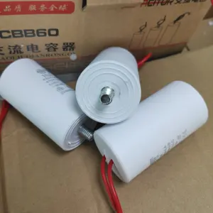 Nhà Máy 450V 4UF 6UF 8UF 10uF 12UF 14uF 16UF 20uF 100uF bắt đầu Máy bơm nước máy giặt máy bơm không khí cbb60 động cơ chạy tụ điện với ốc vít