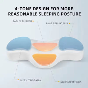 Oreiller cervical en mousse à mémoire de forme pour soulager les douleurs cervicales, soutien ergonomique pour la relaxation des épaules, maison, bureau, voyage - Product Image 4