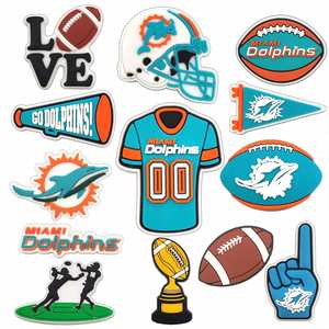 Vente en gros nouvelle équipe de football américaine Nouvelle Orléans Saints Style PVC décorations de chaussures personnalisées breloques de chaussures - Product Image 4