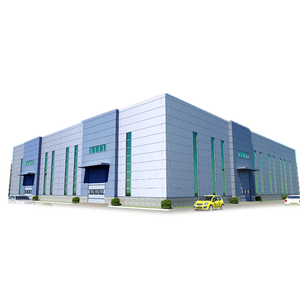 Dayanıklı hava koşullarına dayanıklı kolay montaj prefabrik çelik yapı tarım ahır 10000 Sqm atölye - Product Image 4