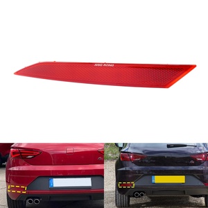 Couverture de réflecteur de pare-chocs arrière avec lentille rouge, sans ampoule, côté gauche/droit, pour Seat Leon 5F1 <span class=keywords><strong>FR</strong></span> 5 portes Hatchback 2017-2020 - Product Image 2
