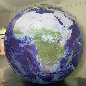 Bóng trang trí hình quả địa cầu khổng lồ, bơm hơi, có đèn LED, dùng cho sự kiện ngoài trời và trong nhà, tiệc tùng - Product Image 4