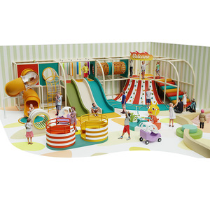 Custom Design Modular Kids Indoor Playground, Playground <b>Combined</b> with Trampoline Zone for Family Entertainment Center (FEC) - Product Image 3