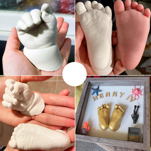 Nouveau <span class=keywords><strong>Kit</strong></span> de Moulage 3D Empreintes de Pieds et de Mains de Bébé Transfrontalier, Ensemble de Souvenirs <span class=keywords><strong>pour</strong></span> Nouveau-né et Baby Shower, Sûr <span class=keywords><strong>pour</strong></span> Bébé, Hypoallergénique - Product Image 4