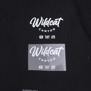 Wholesale Screen Print <strong>Logo</strong> Reflective <strong>Heat</strong> <strong>Transfers</strong> Clothing Neck Care Labels for T-shirts - Product Image 3