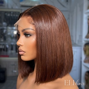 Perruque frontale vietnamienne longue et droite 13x4 avec dentelle transparente, cheveux vierges pour femmes, modèle noir - Product Image 4