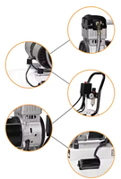 Compresseur d'air silencieux Vexor 6HP 150L/200L sans huile, portable, refroidi par air, industriel, avec moteur de pompe, 220V 1500W*3